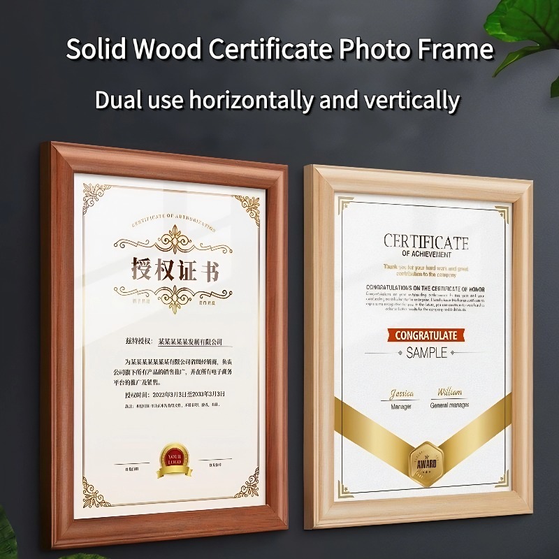 Certificate Photo Frame Home Decoration 4R 6R 8R A4/A3 Photo Frame Diploma Graduation Certificate Photo Color Frame证书彩画框