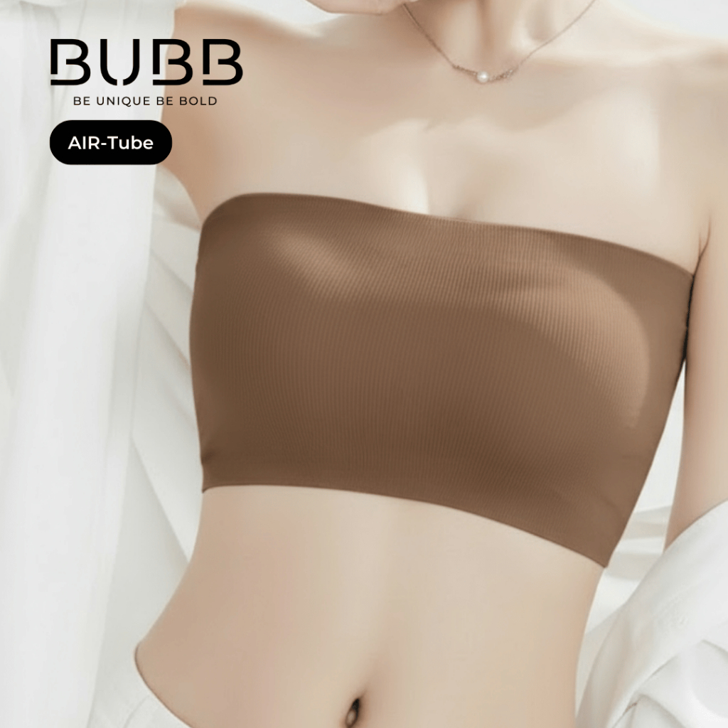 Ice Silk Bra Women Seamless Strapless Wireless Comfort Push Up Tube Top Bra Tanpa Dawai 女士冰丝无钢圈固定杯内衣