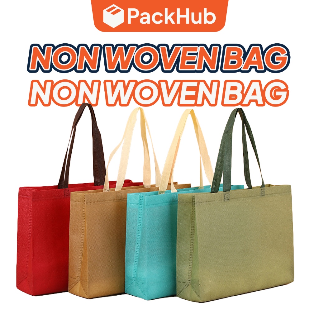 Non Woven Bag Reusable Shopping Tote Beg Kain Eco Friendly Goodies Bag Doorgift Event Gift Packaging