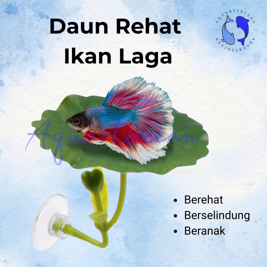 Artificial Plant Leaf Betta Fish Hammock Fish Rest Bed Tropical Aquarium Decoration