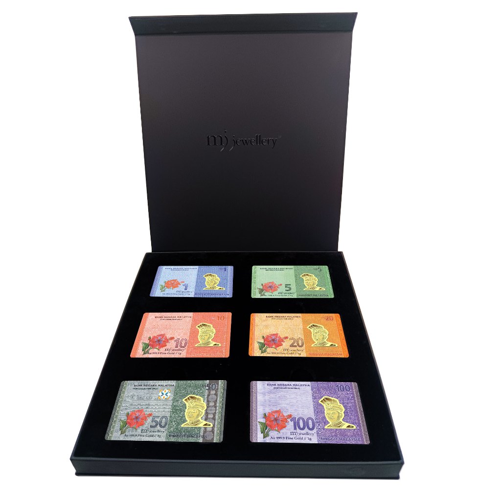 MJ Jewellery 5G Gold Collection 999.9/24K Malaysian Ringgit Series Gold Bar F52&hellip;