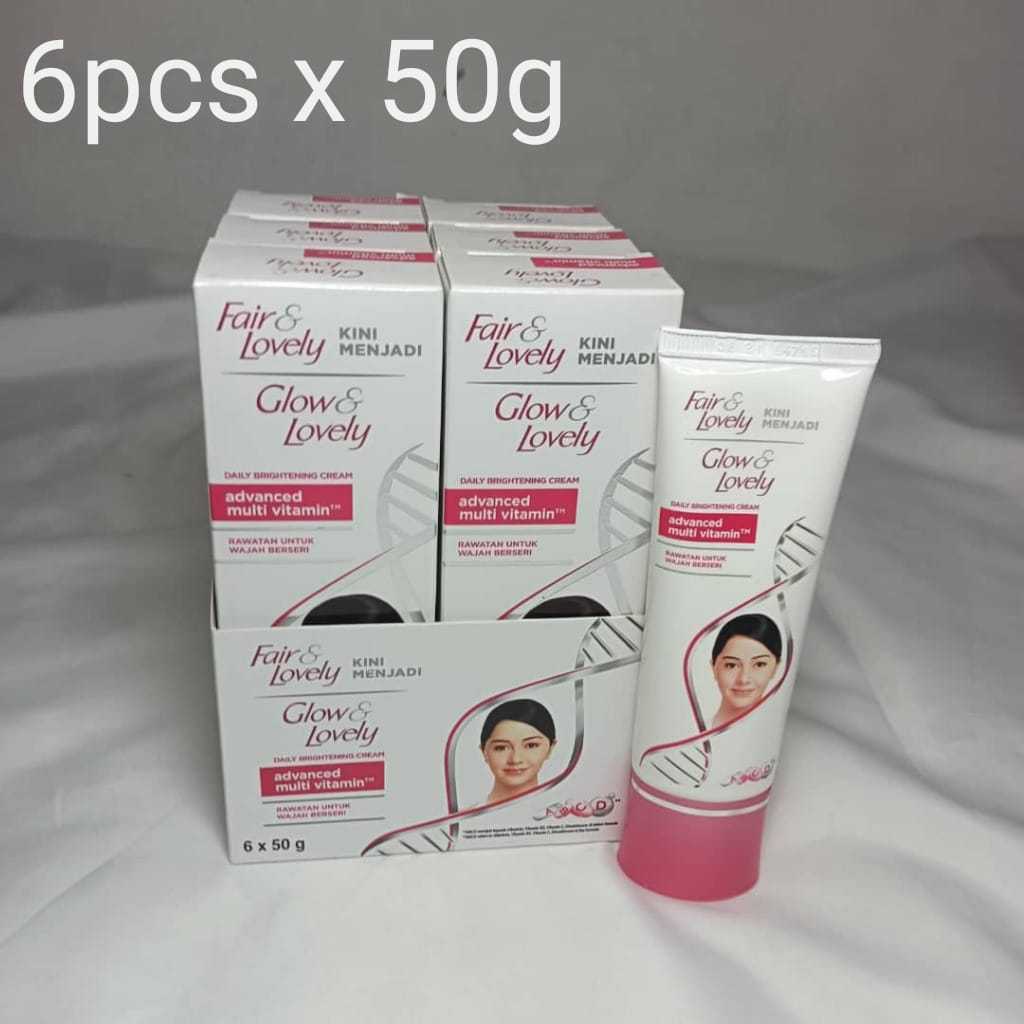 100% Original Fair & Lovely Advanced Multi-Vitamin Face Cream – 6 in 1 Box Pack (50g Each)