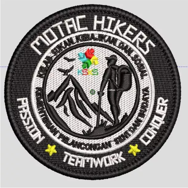MOTAC HIKERS embroidered patch