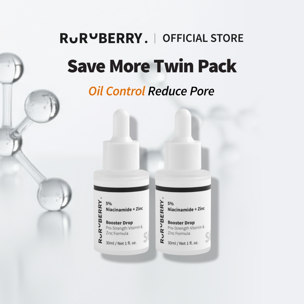 Ruruberry 5% Niacinamide + Zinc Serum (30ml) [Twin Pack]