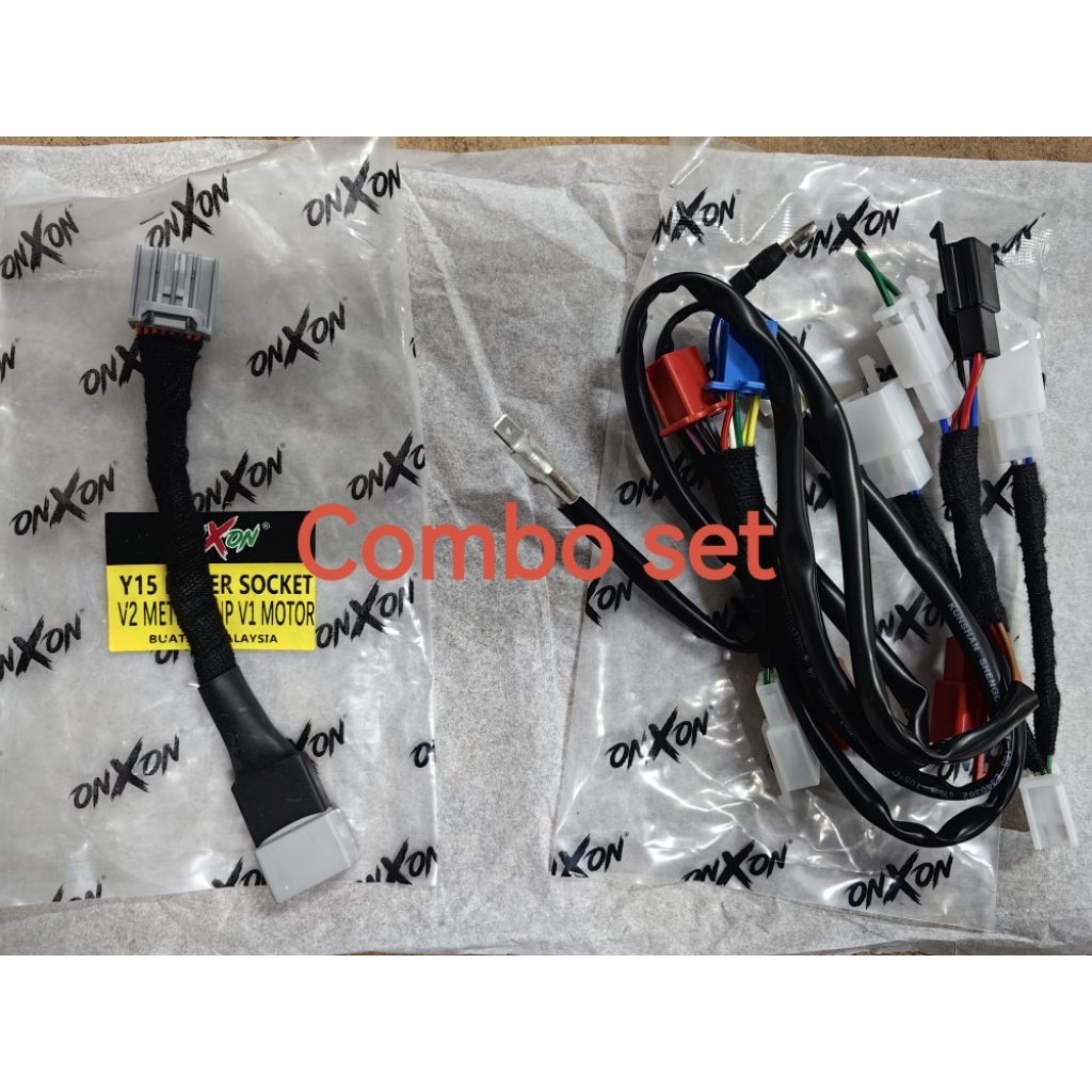 Y15 V1 MOTOR pnp handle switch y15 V2  METER wiring set y15v1 convert y15v2 (MOTOR V1 KE V2)