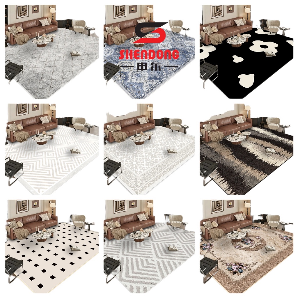 XXL (220*180cm) Crystal Velvet Carpet 5 D / Floor mat / Rugs/ Carpets