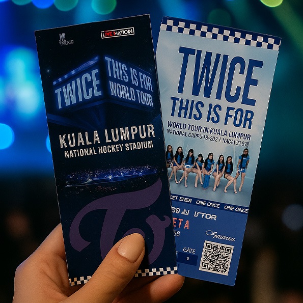 FT ISLAND / TWICE / JAKSON WANG / BLACKPINK / VIVIZ FAN MADE TICKET CONCERT IN KL : DUMMY/SOUVENIR