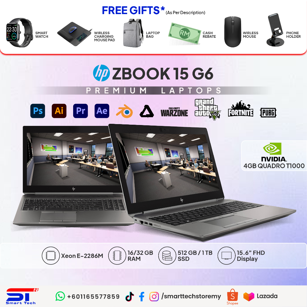 NVIDIA Graphics Workstation Laptop Dell 3480 3571 5540 7530 5530 5531 XPS 15 | HP ZB 15 G6 | Lenovo P14s P1 P15s P53S G3