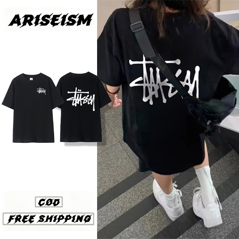 ARISEISM |unisex Style| 100% Couple T-Shirt College Style Oversize Shirt Woman Couple T Shirt OOTD【COD】2025新款印花t恤
