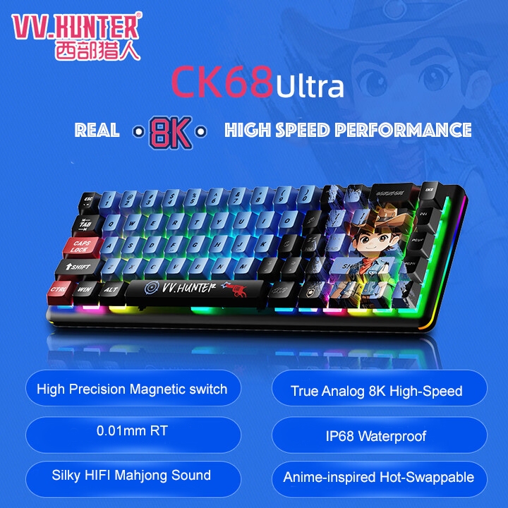 VV.Hunter CK68 Ultra 8K High Speed 68 Keys Magnetic Switch Mechanical Gaming Keyboard