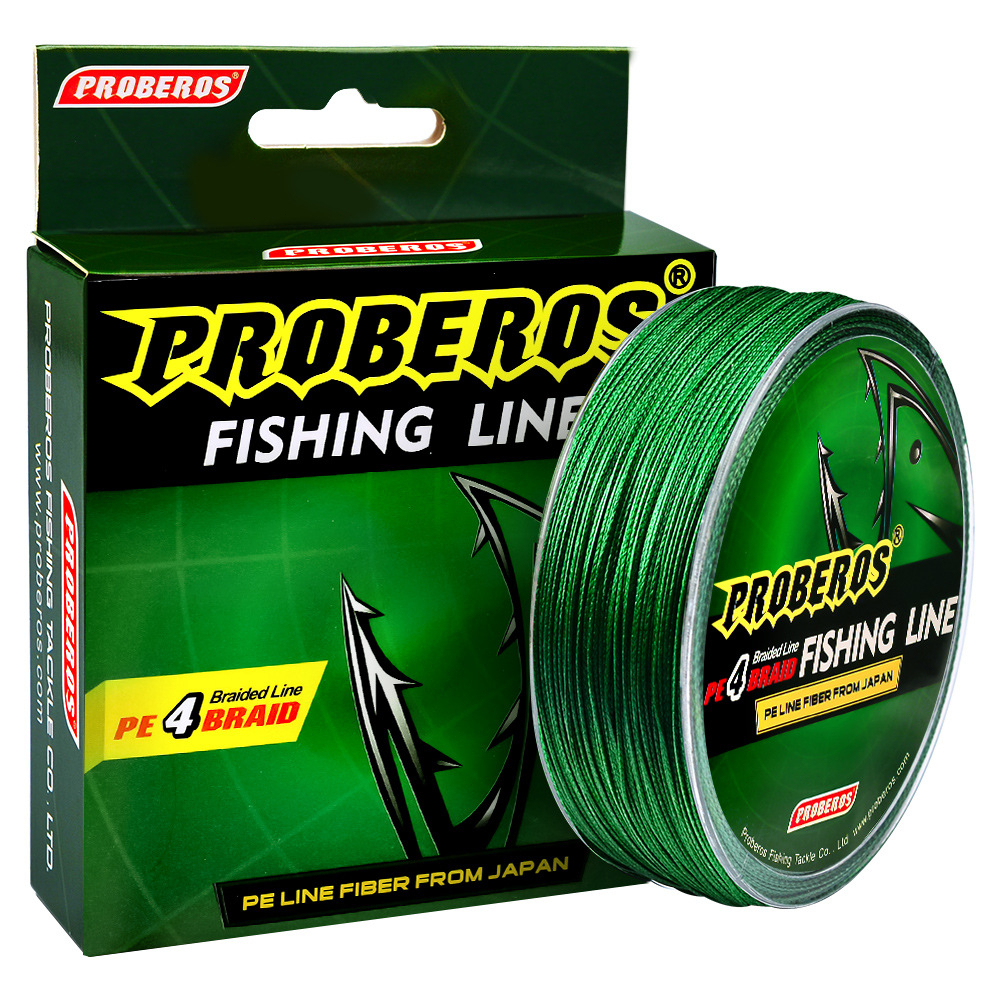 PROBEROS 100M x4 Braided Fishing Line PE4 Tali Pancing 4 Sulam Benang Pancing Strong Main Lines