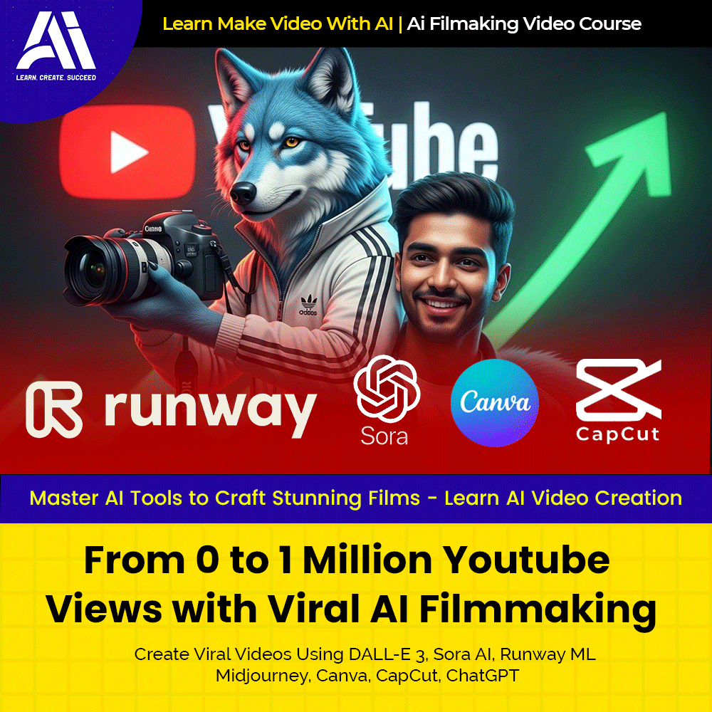 Video Course - AI Filmmaker Academy - AI Influencer Masterclass |  Ai Make Video | Make Video With AI