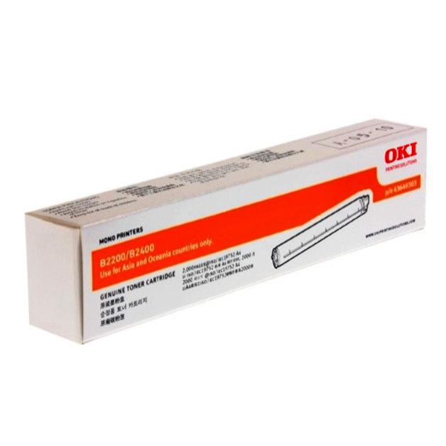 OKI B2200 / B2400 Original Genuine Toner (43640303)*****CLEARANCE STOCK ITEM**********