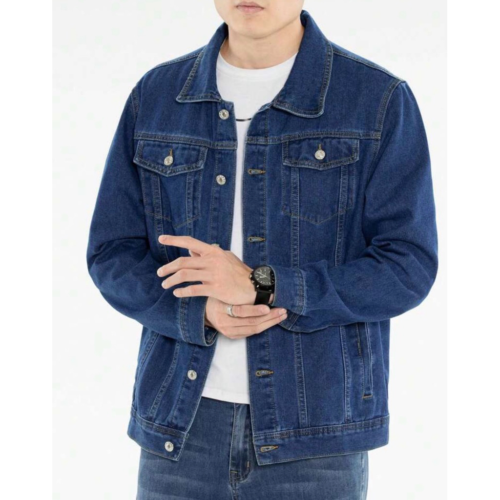 New Arrival Men’s Denim Jacket | Trendy Streetwear Blue Jean Coat | Daily Casual Outfit