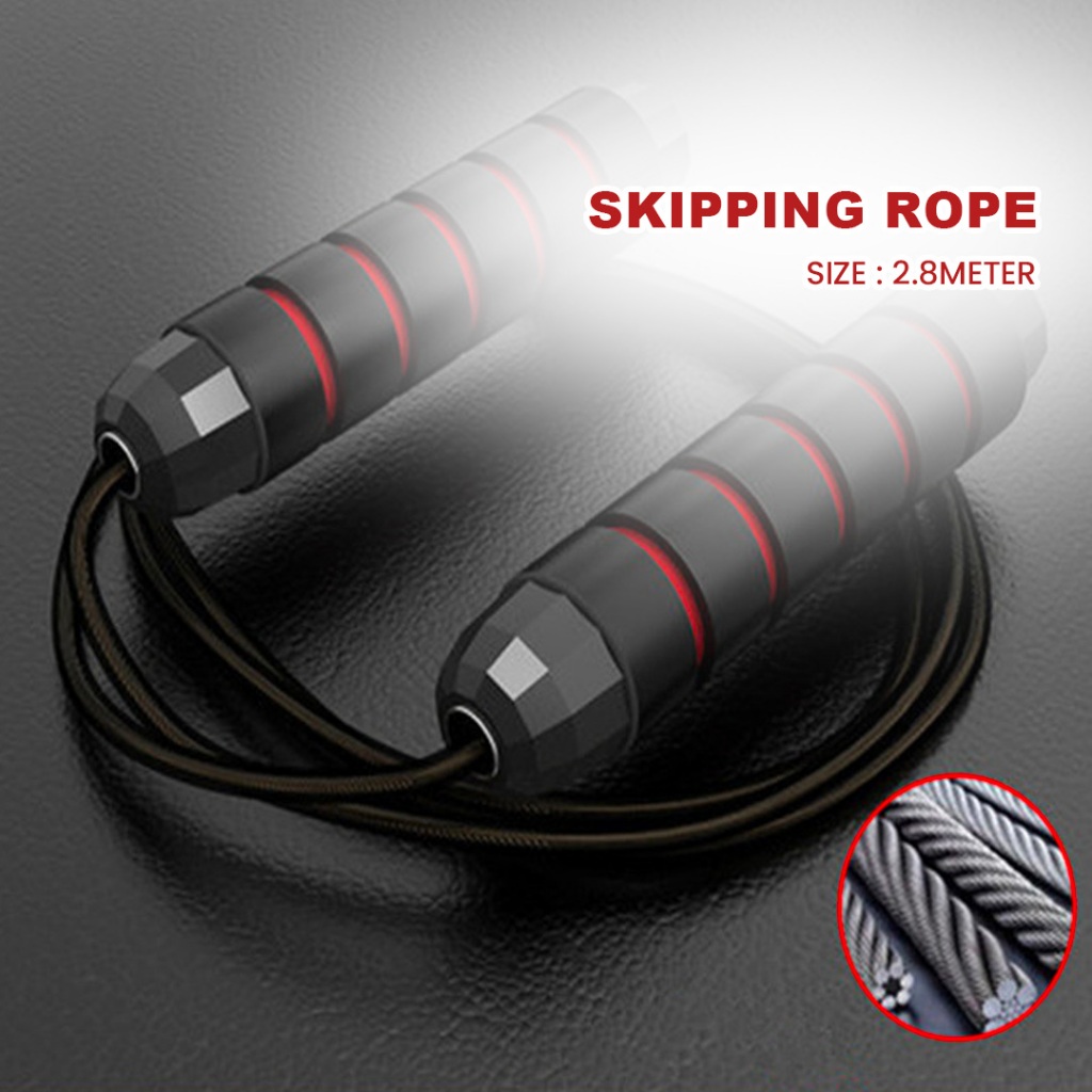MILANDO Sport Jump Rope Skipping Rope Bearing 2.8 meter Skip Rope Memory Foam Handle home Fitness 跳绳
