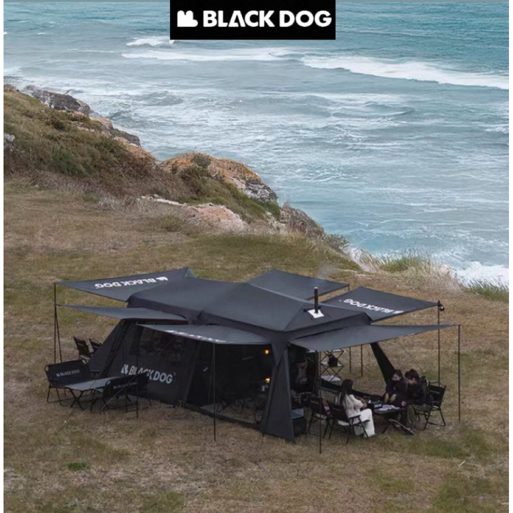 Blackdog Space X Automatic Tent 2-Room 1-Living Family Camping Tent | Waterproof & Storm-Resistant Shelter