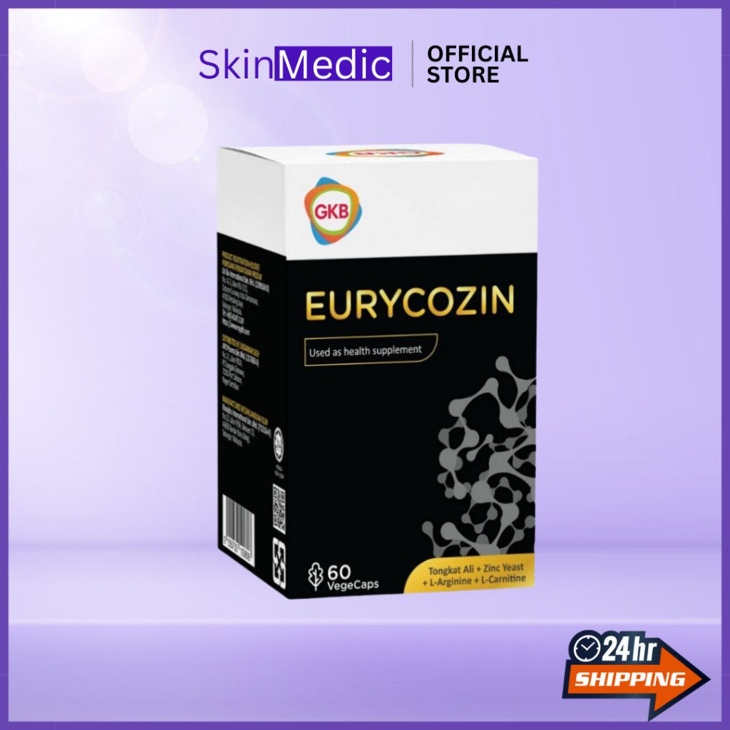 GKB Eurycozin 500mg (Tongkat Ali extract) 60 VegeCaps [ Exp:10/27 ]