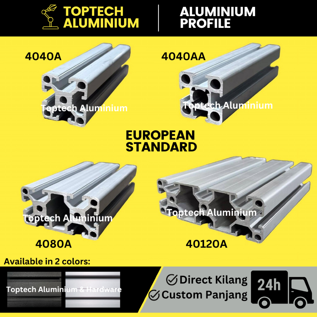 [Customized Length/Heavy-duty] 40 Series Aluminium profile conveyor engineering DIY tool 4040 A, 4040 AA, 4080 & 40120