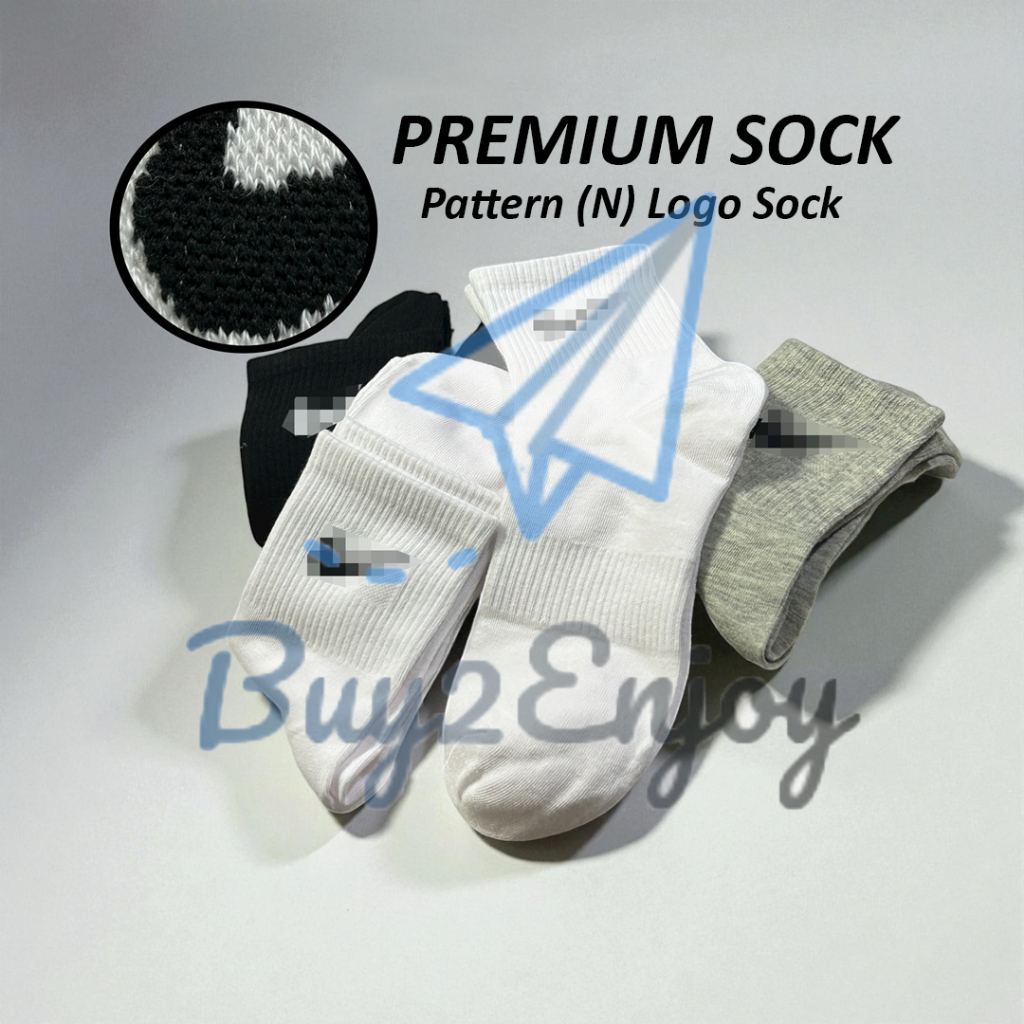 [5 Pasang] Stokin NK Muslimah Casual Running Sport Cotton Socks Sarung Kaki 袜子 Sock