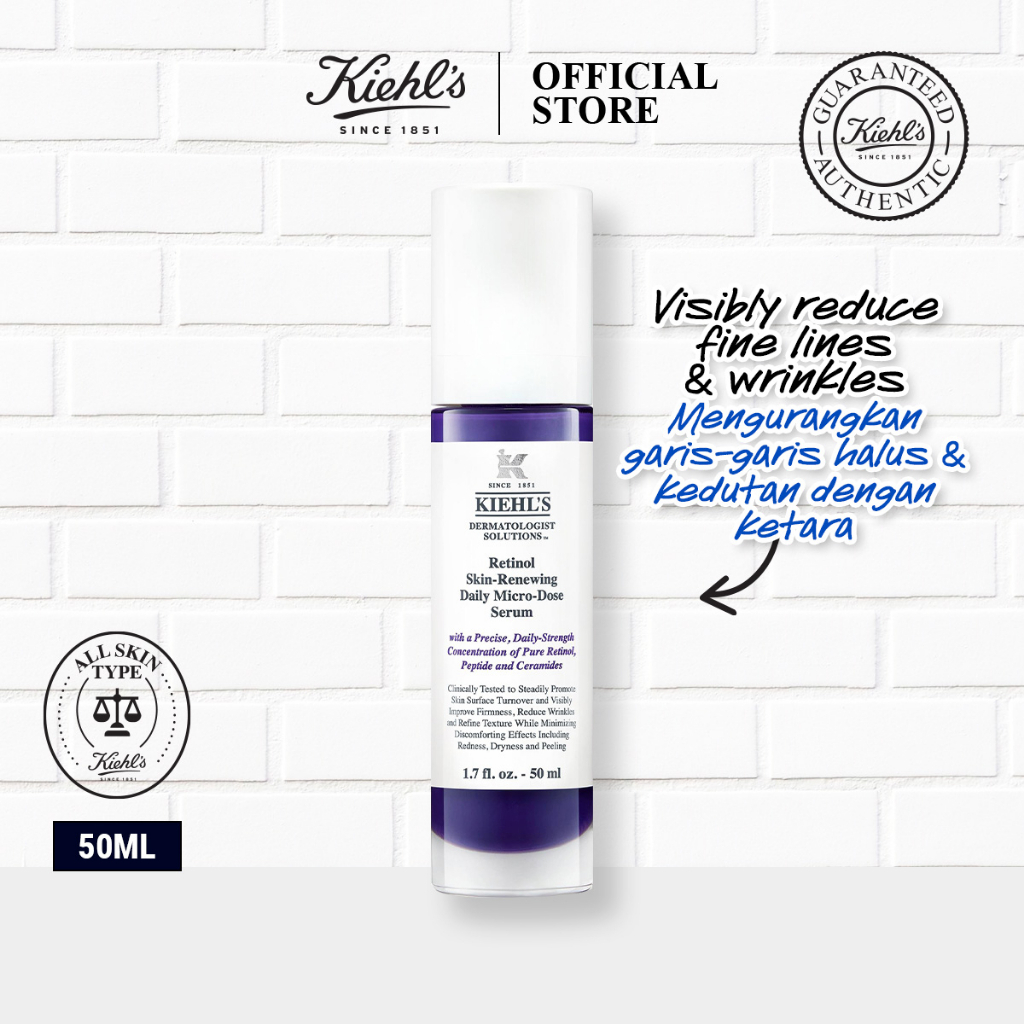 Kiehl's Micro-Dose Anti-Aging Retinol Serum with Ceramides & Peptide