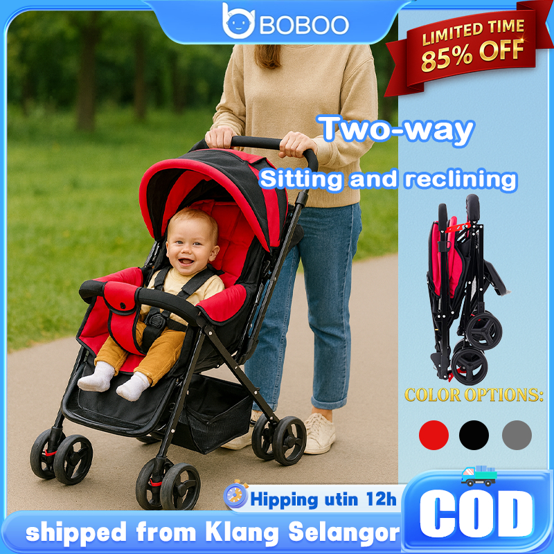 Stroller baby Foldable for Cabin Compact Stroller Basket with Adjustable Space stroller baby