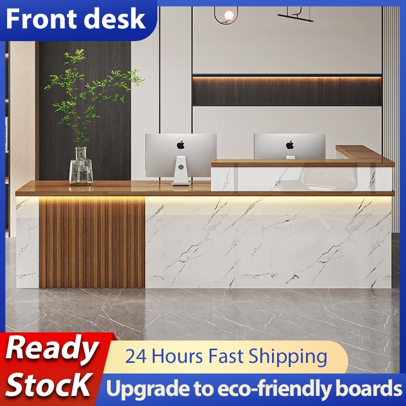 Bar Table Clothing Store Checkout Counter Wooden Barber Shop Reception Executive Receptionist Desk Office Front Desk