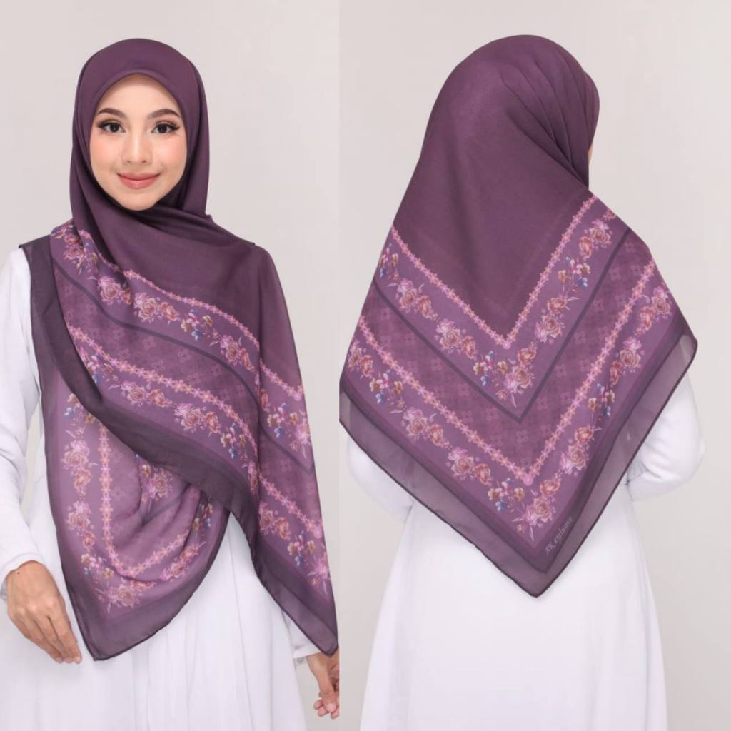 Tudung Bawal Printed Bidang 50 (COTTON PREMIUM)-ZIPLOCK