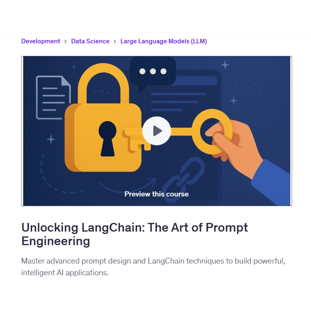 Ai Prompt Video Course- Unlocking LangChain: The Art of Prompt Engineering | Learn AI Prompt Video Lessons