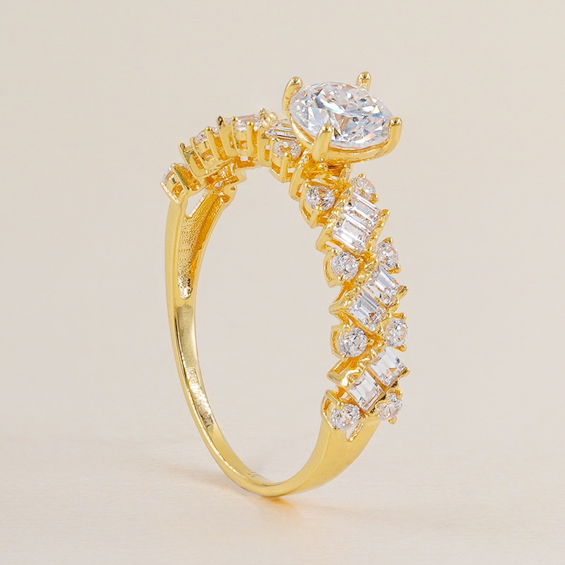 MEGAN JEWELLERY CINCIN MOISSANITE CENTELLEO EMAS 916