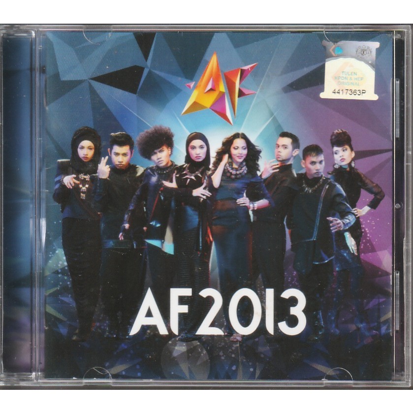 CD AF2013 : FAIZUL SANY , AZHAEL , AMIRA OTHMAN , NABILA RAZALI , AISYAH AZIZ , INDAH RUHAILA ( ORIGINAL CD )