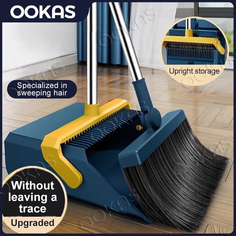 OOKAS Broom Dustpan set pemyapu bersih penyodok Specifically aimed at sweeping hair household items 扫把扫帚簸箕清洁套装