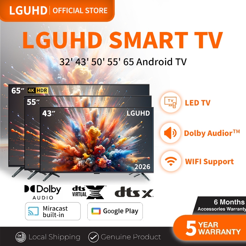 Televisyen Pintar LGUHD TV Smart TV 32inch/43inch/50inch/55inch Netflix Hdmi HD LED TV Android Murah 智能电视