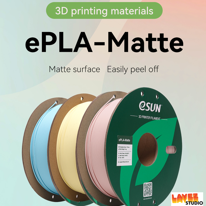 LayeZ Studio | eSUN PLA Matte Filament 1KG (1.75mm) – High-Quality Low-Gloss Finish
