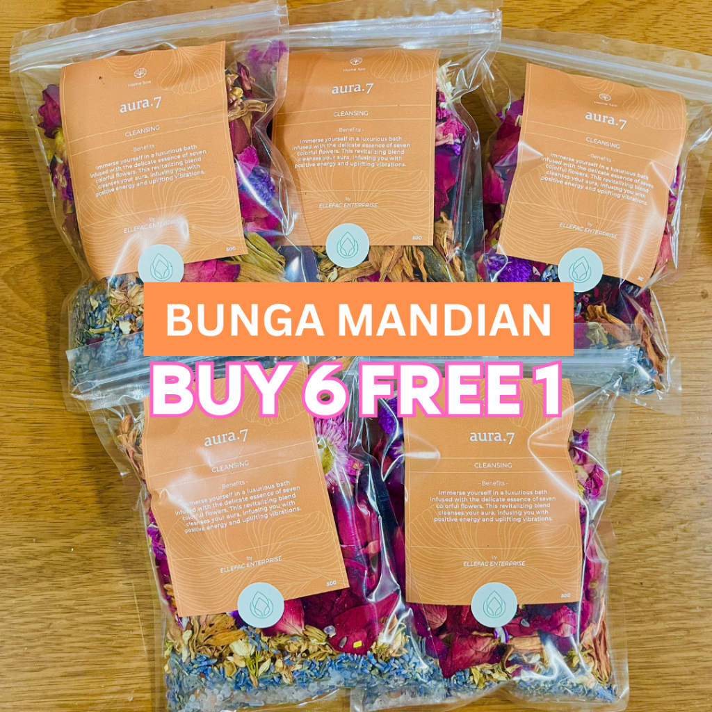 [BELI 6 PERCUMA 1] Mandian Bunga Aura Seri 7 Bunga | SERI WAJAH + AURA POSITIF