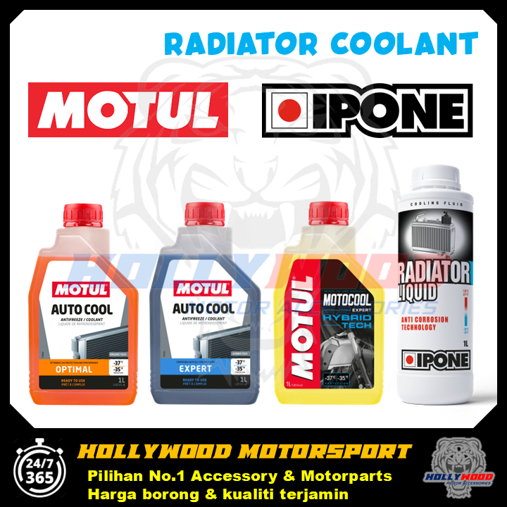 MOTUL COOLANT / IPONE COOLANT AUTO COOL OPTIMAL EXPERT MOTOCOOL HYBRID TECH PRE-MIX READT TO USE