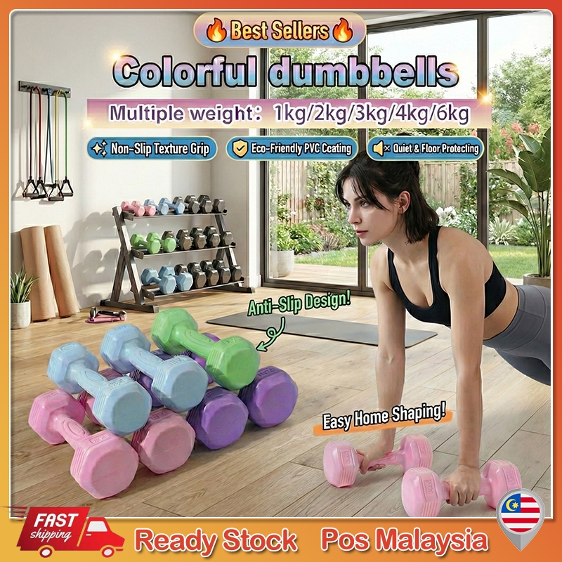 Dumbell 1kg/2kg/3kg Gym Dumbbell Exercise Fitness Exercise Home Weight Training Workout Neoprene Dumbell
