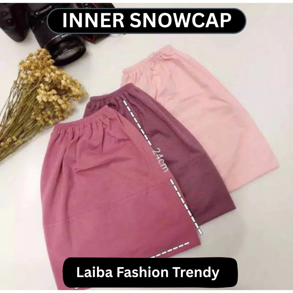 Laiba Inner Snowcap Cotton Stretchable Soft Inner Hijab Cap Anak Tudung Comfortable Daily Wear Women – LF