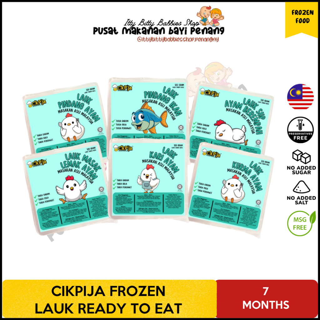 CIKPIJA [FROZEN] - Mom Lauk Baby Ready To Eat [PENANG ONLY] Sila add on icepack untuk produk kekal sejuk beku