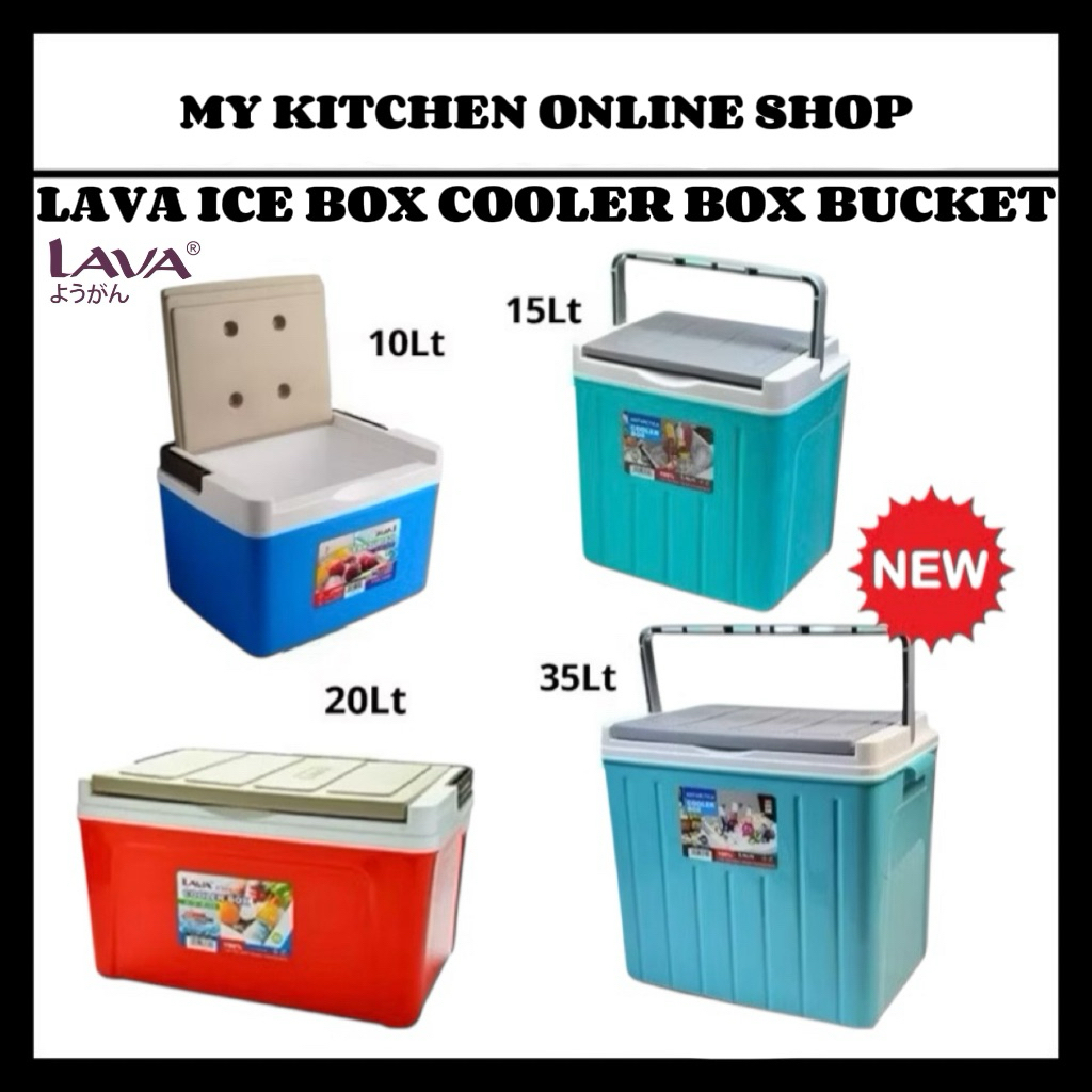 Lava Cooler Box 10L-35L / Ice Box Ice Bucket Cooler Box Picnic Box Fishing Box / Bekas Ais Tong Ais Peti Ais Baldi Ais