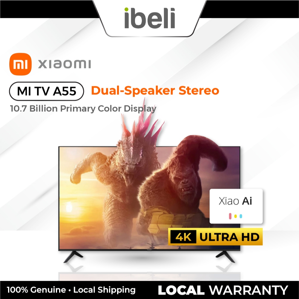 [NEW 2024 MODEL] Xiaomi Mi TV A55 4K LED Android TV Smart TV XiaoAi Voice Assistant (55''/2GB+32GB)