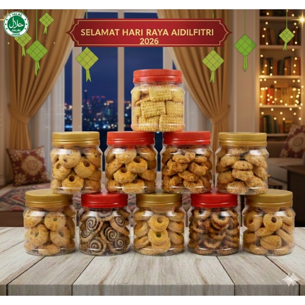 Biskut Raya 2026 Biscuit Festival Gross Weight 100g/200g/RM18.99 400g *HALAL*
