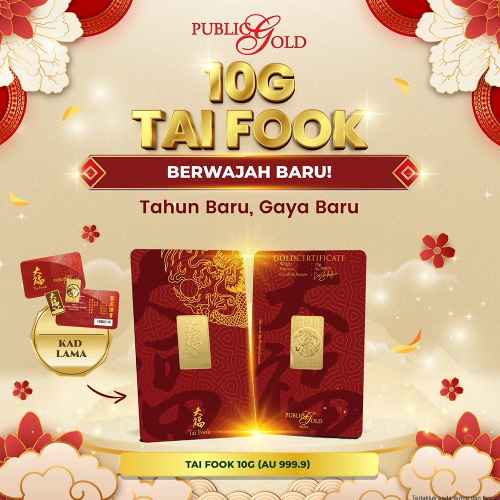 10g gold bar Tai Fook Public Gold Au 999.9