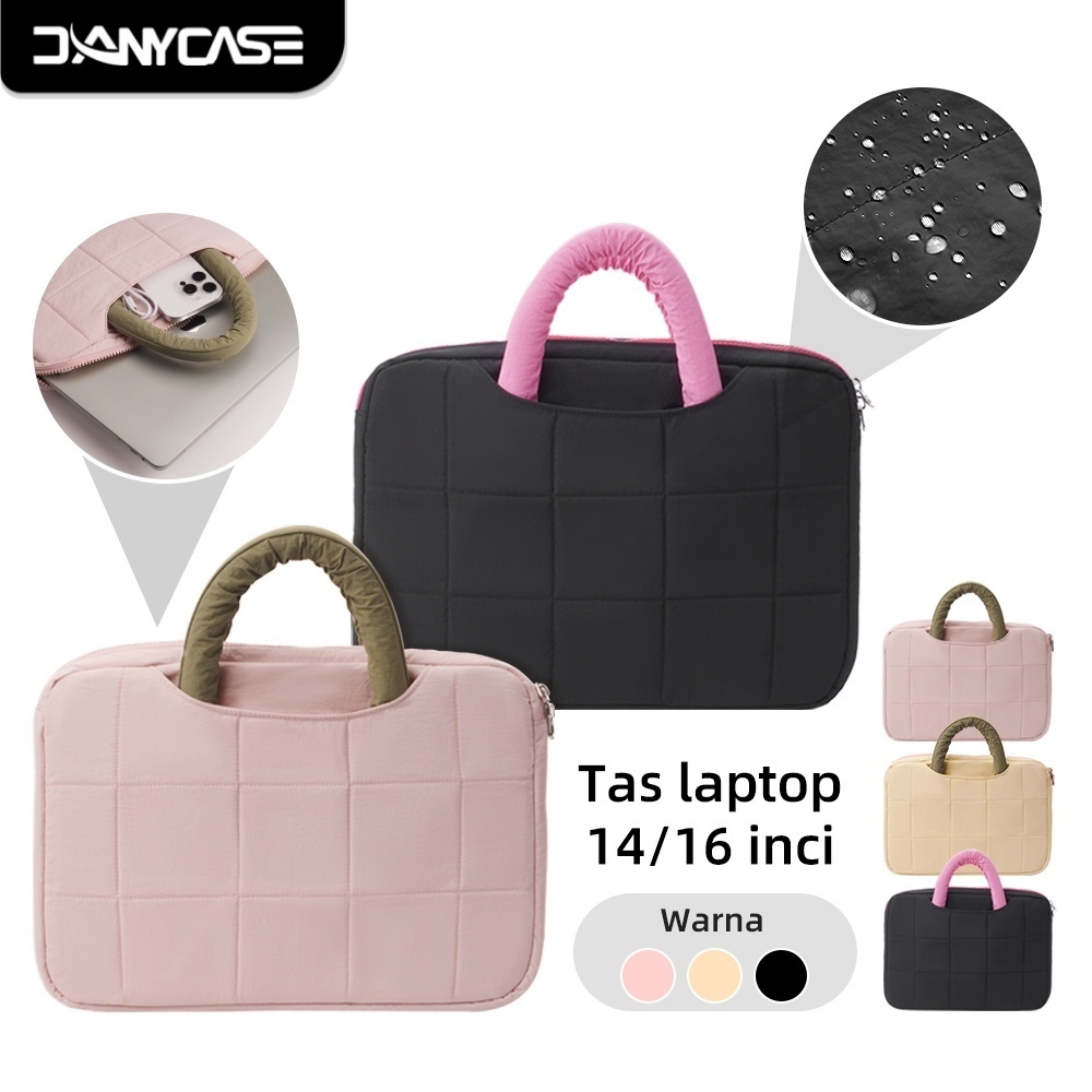 DANYCASE Waterproof Laptop Bag 16 Inch Anti Shock - Laptop Sleeve with Handbag for MacBook Pro/Air, Business Backpack