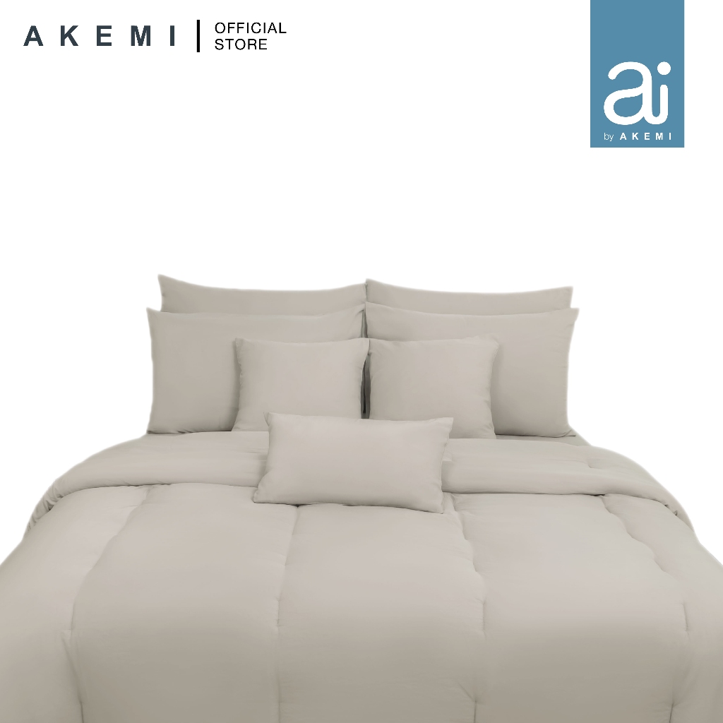 ai by AKEMI Colourtone Collection Comforter Set | 100% MicroXT 700TC (Queen)