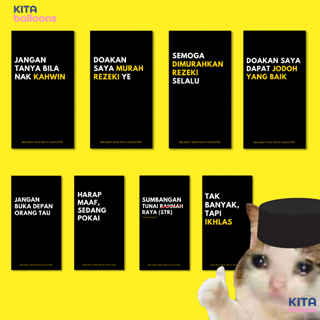 Sampul Raya 5 pcs Sampul Duit Premium Exclusive 2025 Tebal Murah Kartun Lawak Unik Comel