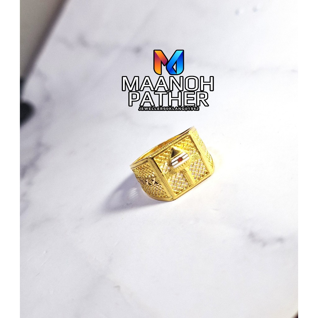 5.42GM-916 GOLD TAMIL VEL RING-916 TAMIL VEL CIN CIN-916 INDIAN VEL RING-916 RING-916 CIN CIN EMAS-916 GOLD MURUGAN RING