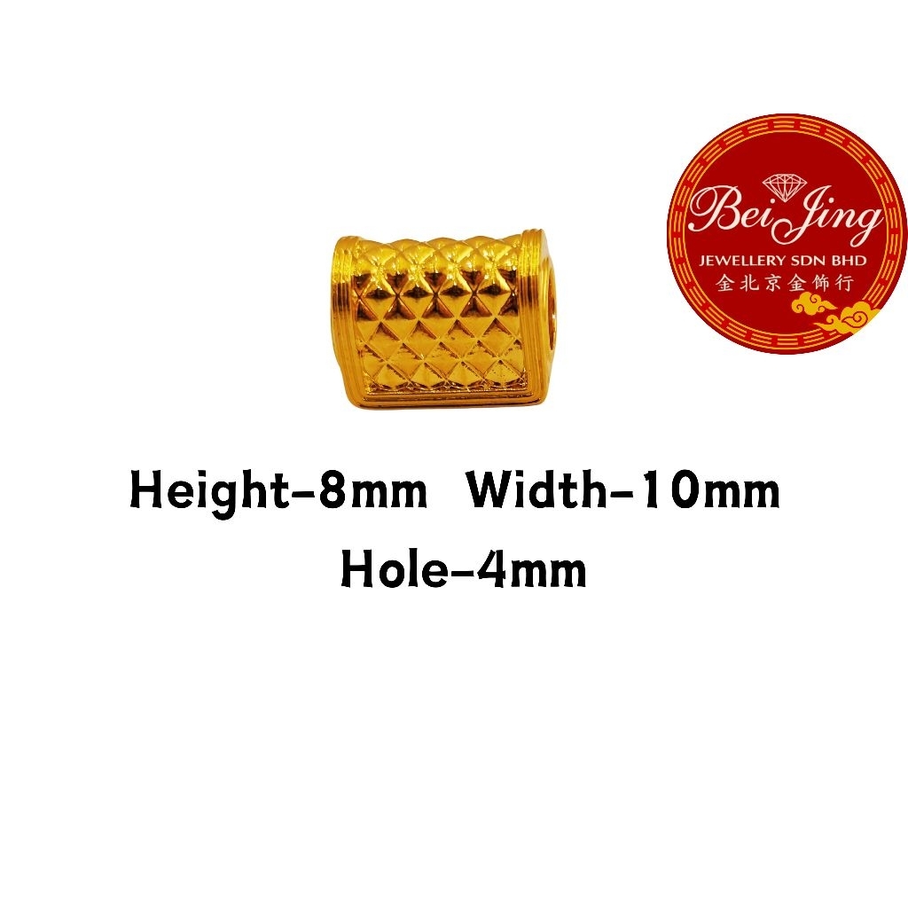 BJ 916 Gold CC Charm Pendant | 916金CC吊坠 | Loket Emas 916 CC Charm