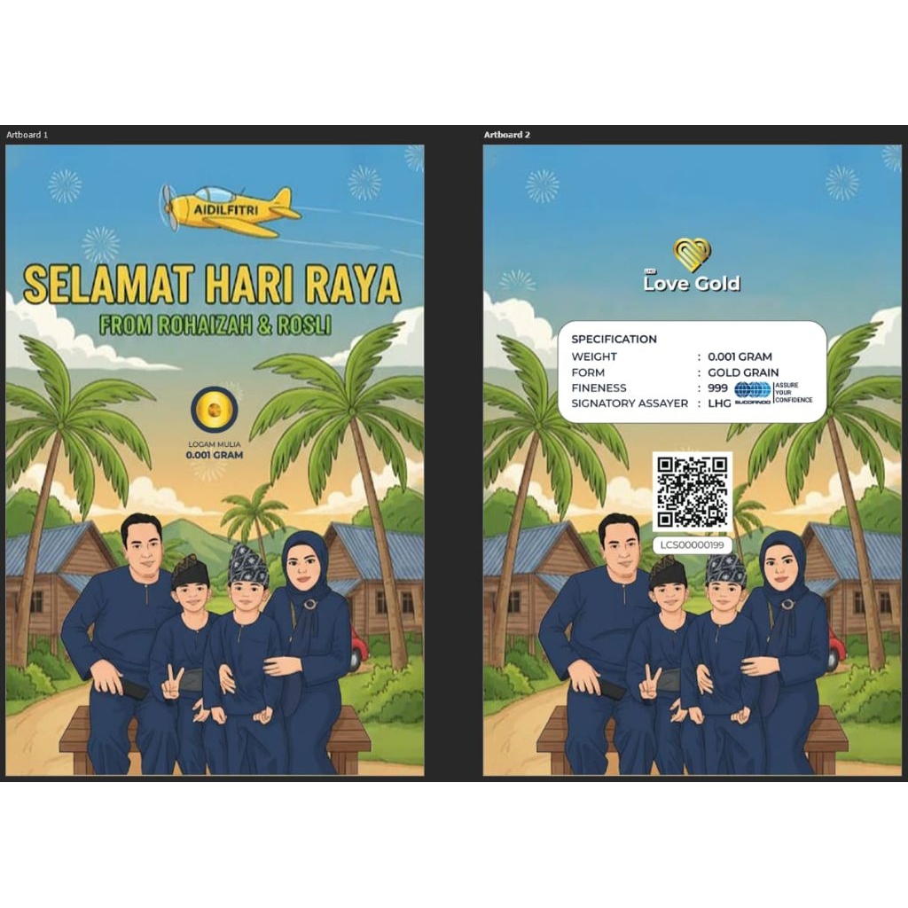 50pcs ,100Pcs Custom Rm8.90 each Gold Bar Design 0.001g/Emas 999