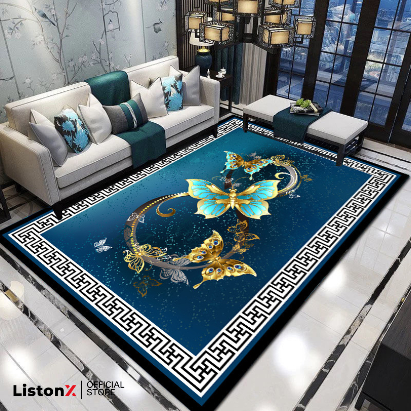 6X9 Kaki ListonX Size XXXL (180x260cm) Carpet Viral Desain Baru Ready Stock for Home Decoration