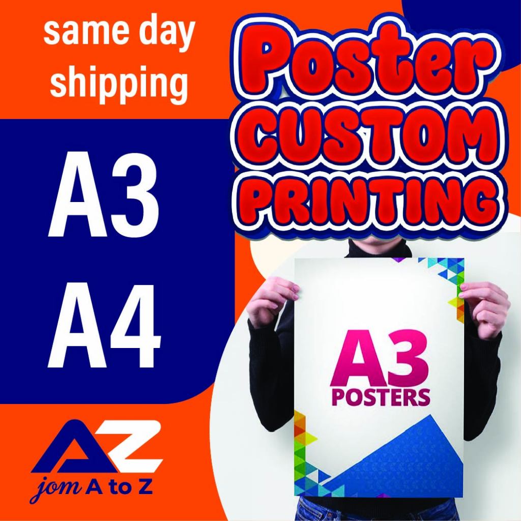 Print Custom Posters Size A3 30x42 cm | Custom Anime Postersl Custom Poster Printing